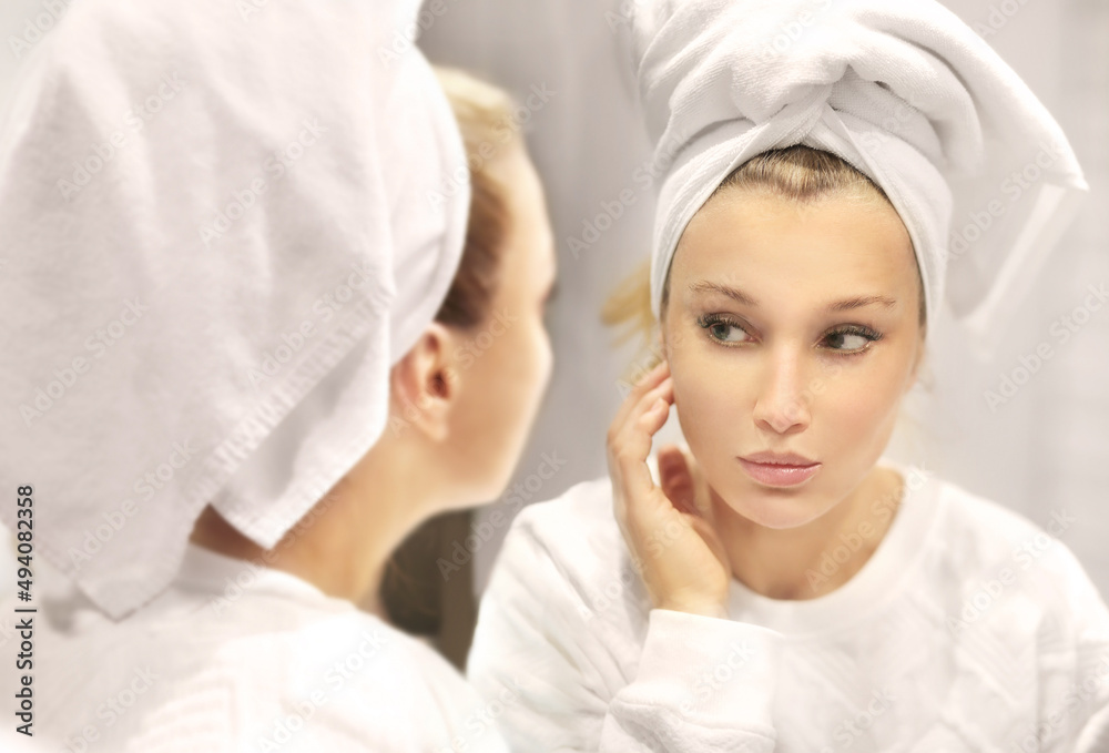 Applying the cream..Magic anti-aging cream.