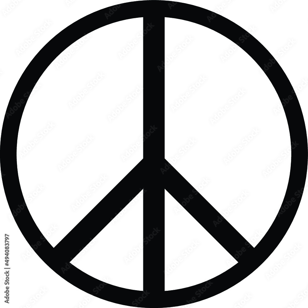 Peace vector icon on white background Peace vector icon on white background