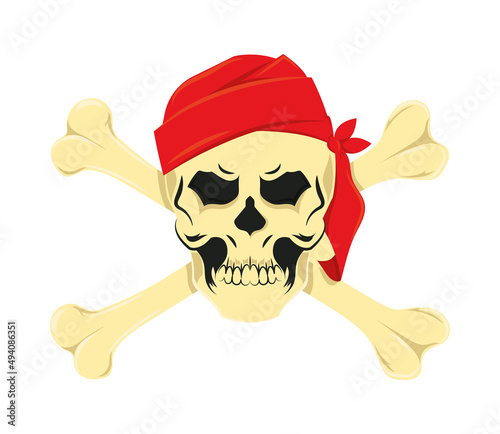 pirate skull and bones