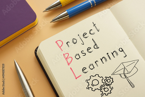 Project based learning PBL is shown on the photo using the text