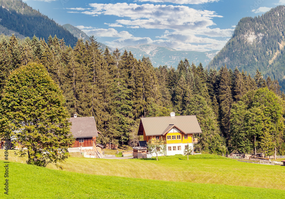 Village of Gosau in Austria