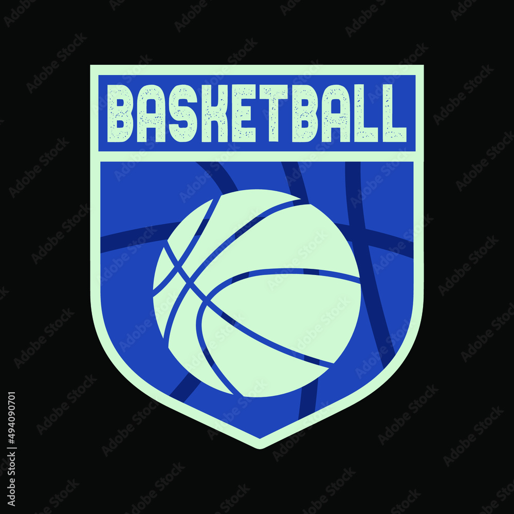 Basketball Typography High-Quality T-shirt Design Template, Sticker, Jersey, Logo