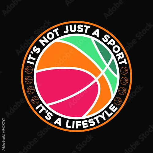 Basketball Typography High-Quality T-shirt Design Template, Sticker, Jersey, Logo