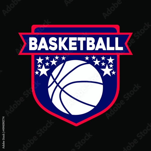 Basketball Typography High-Quality T-shirt Design Template, Sticker, Jersey, Logo