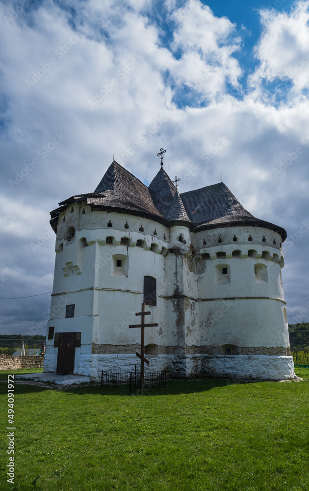 Holy Intercession Church-Fortress XIV-XVIII centuries. Sutkivtsi village, Khmelnytsky region, Ukraine. Holy Intercession Church-Fortress XIV-XVIII centuries. Sutkivtsi village, Khmelnytsky region, Ukraine.