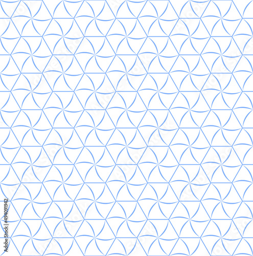 Abstract seamless blue geom...