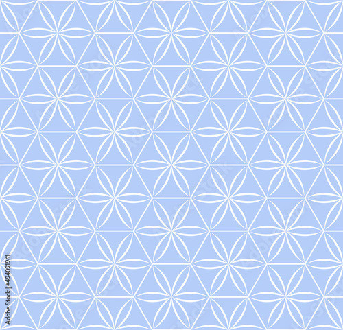 Abstract seamless blue hexa...