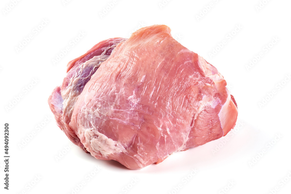 Fresh pork meat, isolated on white background. High resolution image. Fresh pork meat, isolated on white background. High resolution image.
