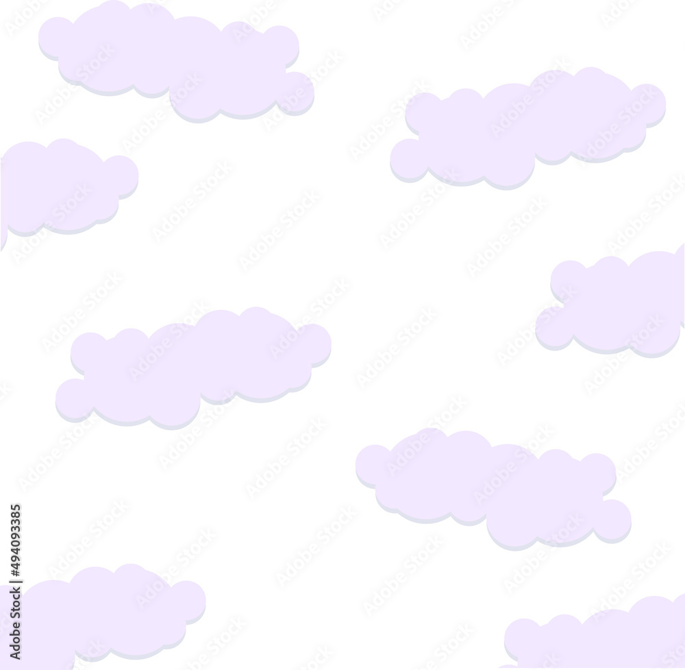 clouds pattern. weather. illustration for a walk