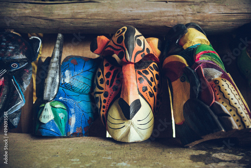 Traditional cultural mask head dress