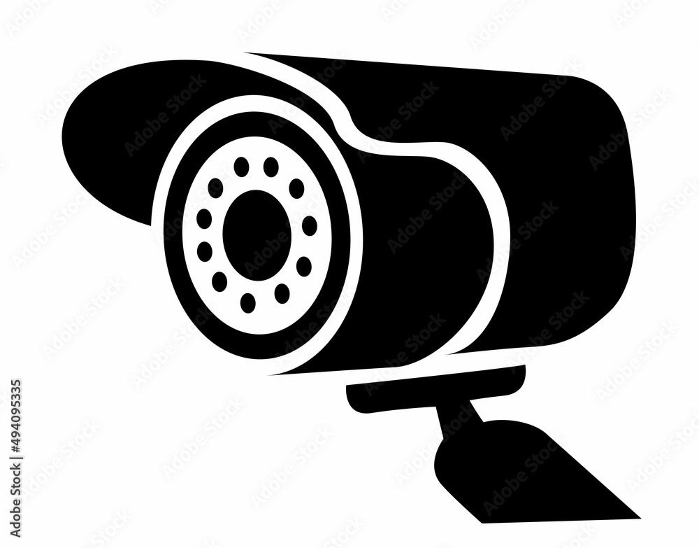 Observation camera. Simple Style Vector Logo Icon