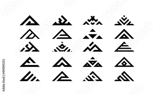 triangular logo types
