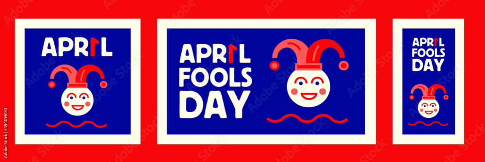 April fool's day. April fool's day party. April fool's day sale. Social media templates for april fool's day. 