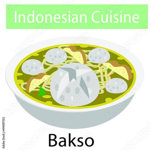 Bakso, Indonesian meetball food
