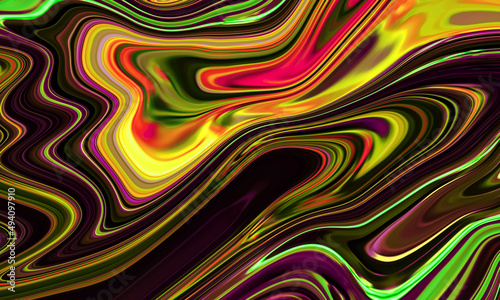 Wallpaper Mural Fluid Abstract background of colorful liquid. Abstract texture of liquid acrylic. Abstract art of beautiful paint of marble. Torontodigital.ca