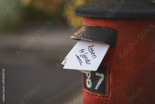 Obraz na plátně Undeliverable - return to sender