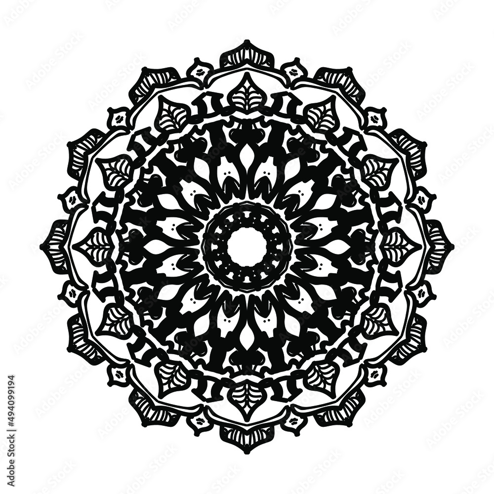 Hand drawn mandala. decoration in ethnic oriental doodle ornament. Hand drawn mandala. decoration in ethnic oriental doodle ornament.