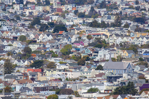 Colorful Houses in San Francisco, California © Jennifer Chen