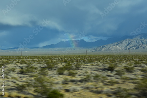 rainbow over the field