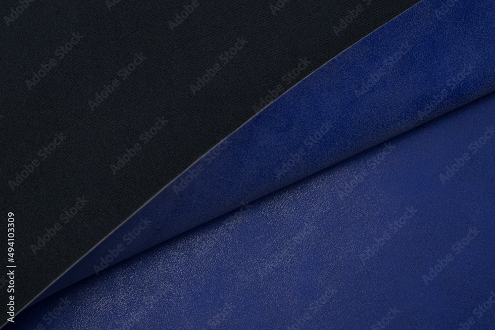 blue artificial leather with waves and folds on PVC base blue artificial leather with waves and folds on PVC base