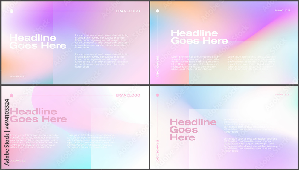 Mesh gradient pastel colour palette vector background for landing page or presentation deck for business pitch or marketing proposal