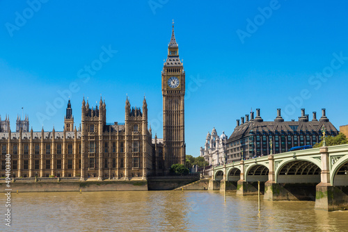 Big Ben  Parliament  Westminster bridge in London