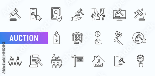 Auction vector icon hammer sell document judge illustration price deal. Bid auction vector tender justice sale commercial concept
