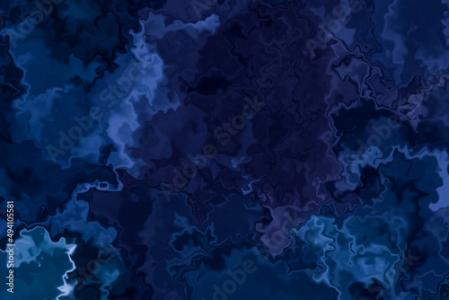 dunkelblaues Fantasiemuster fließende Flüssigkeit