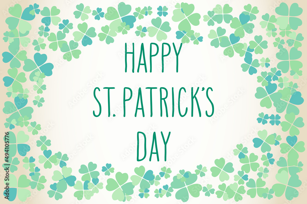 Hand written St. Patrick's day greetings