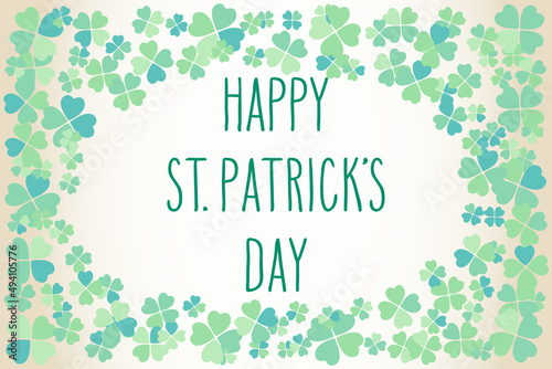 Hand written St. Patrick s day greetings