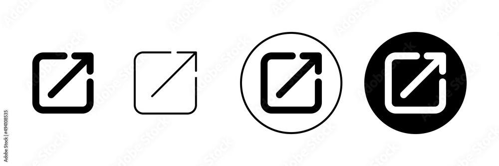 External link icons set. link sign and symbol. hyperlink symbol External link icons set. link sign and symbol. hyperlink symbol
