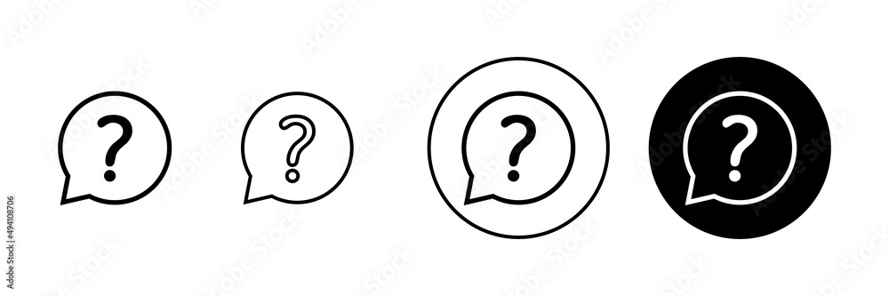 Question icons set. question mark sign and symbol Question icons set. question mark sign and symbol