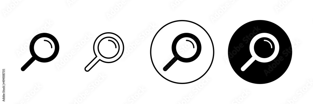 Search icons set. search magnifying glass sign and symbol Search icons set. search magnifying glass sign and symbol