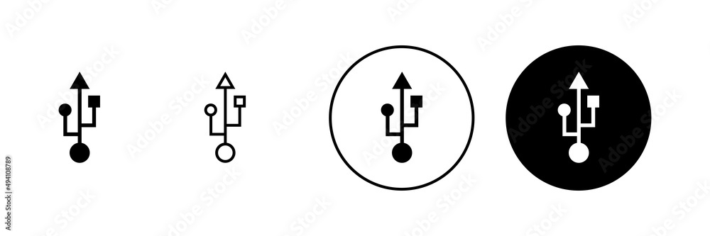 Usb icons set. Flash disk sign and symbol. flash drive sign. Usb icons set. Flash disk sign and symbol. flash drive sign.