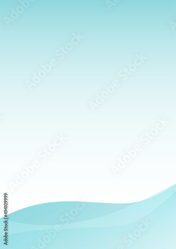波　背景　幾何学　画像　イラスト素材　A4