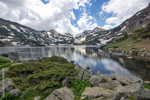 Landscape of Pirin Mountain near Popovo Lake, Bulgaria