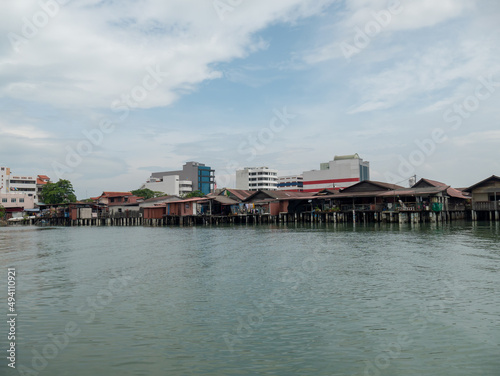 Penang clan house in wooden stilt