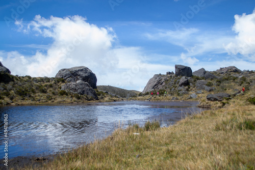 landscape with mountains and lake