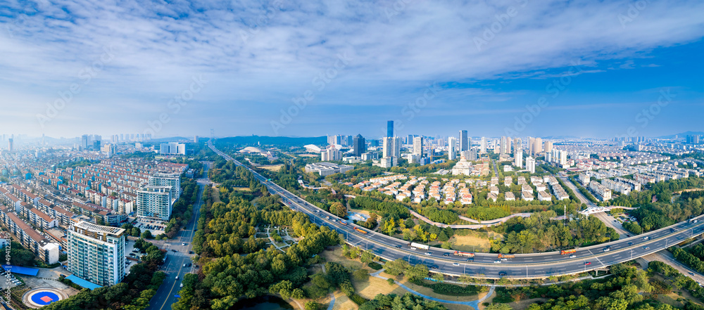 Obraz premium Urban scenery of Jiangyin City, Jiangsu Province, China