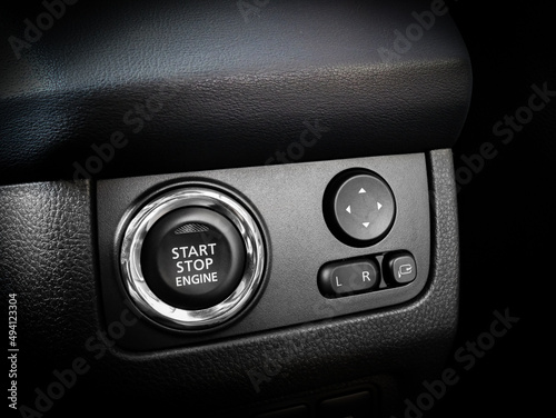 Start Stop Engine Button Next to Side Mirror Button Switch © fandistico