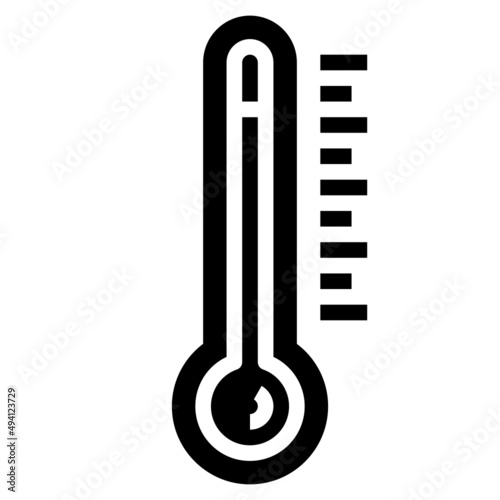 THERMOMETER glyph icon,linear,outline,graphic,illustration