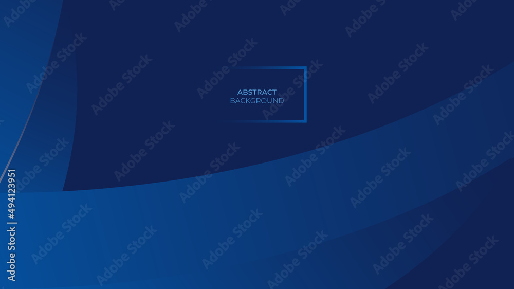 Minimalist blue premium abstract background with abstract shapes. Can be used for advertising, marketing, presentation, poster, brochure, website etc. Vector EPS