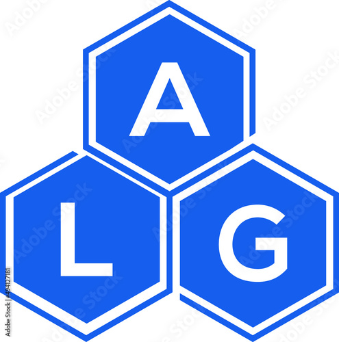 ALG letter logo design on black background. ALG  creative initials letter logo concept. ALG letter design. photo