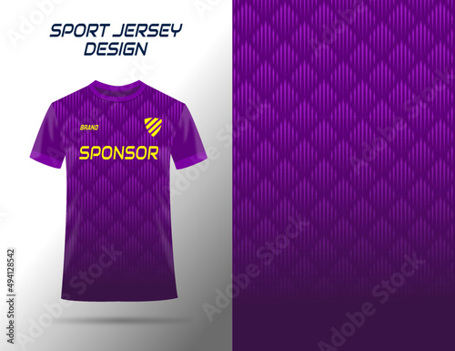 Fabric Textile Design for Sport Soccer Team Jersey or Football Club Uniform with Mockup