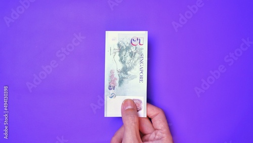 Canvas Print Singapore Dollar is the official currency of Singapore