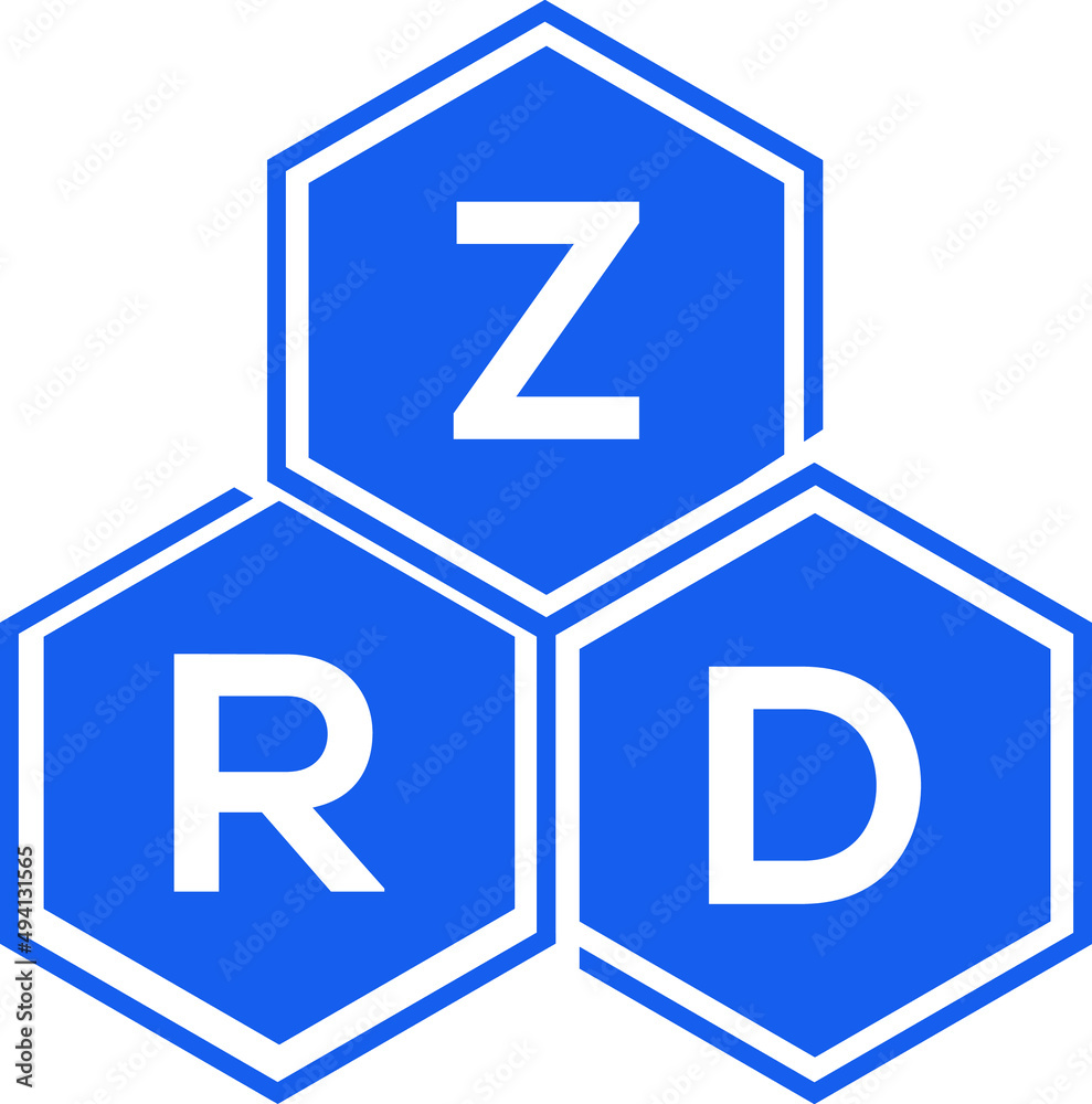 ZRD letter logo design on White background. ZRD creative initials letter logo concept. ZRD letter design. ZRD letter logo design on White background. ZRD creative initials letter logo concept. ZRD letter design.