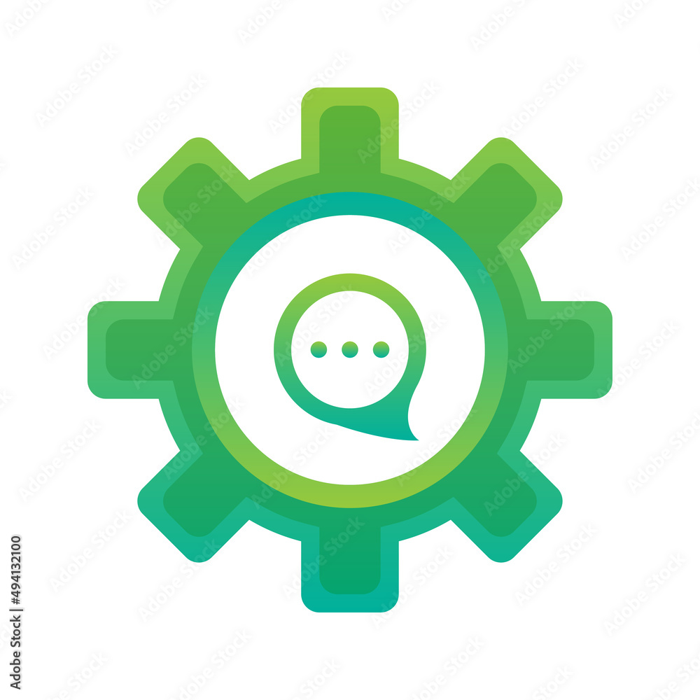 chatting service logo element design template icon chatting service logo element design template icon