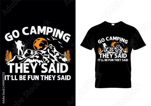 Camping t-shirts design. t-shirts, vector, illustrator, unique design the gift of this shirt for man, women,girls, boys and Camping lover