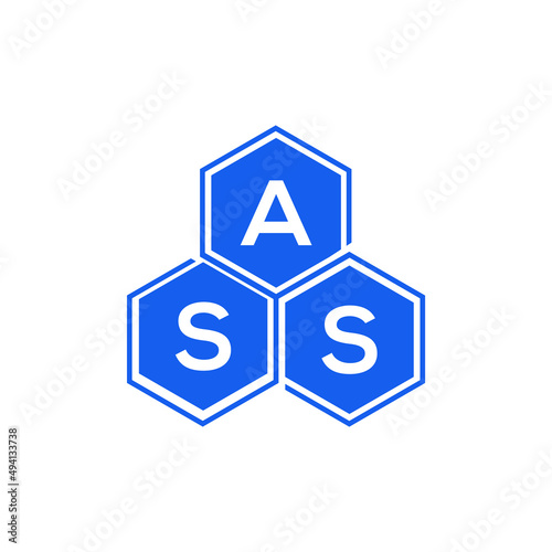 ASS letter logo design on White background. ASS creative initials letter logo concept. ASS letter design. 
