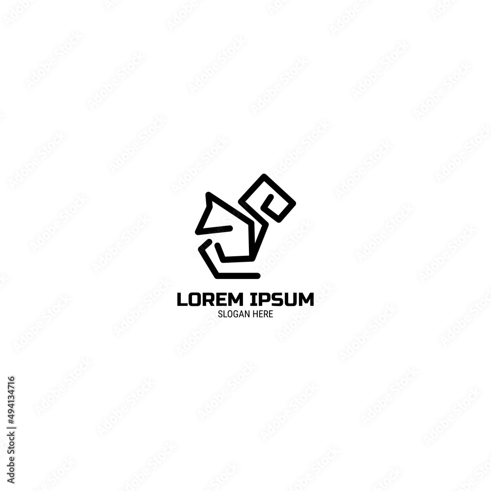 Squirrel Logo Design Squirrel Logo Design